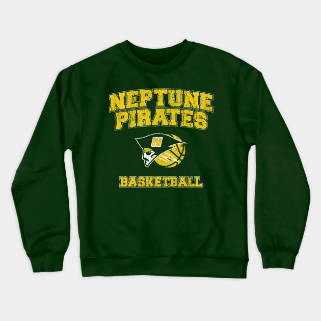 Neptune High School Pirates Basketball Crewneck Sweatshirt by huckblade